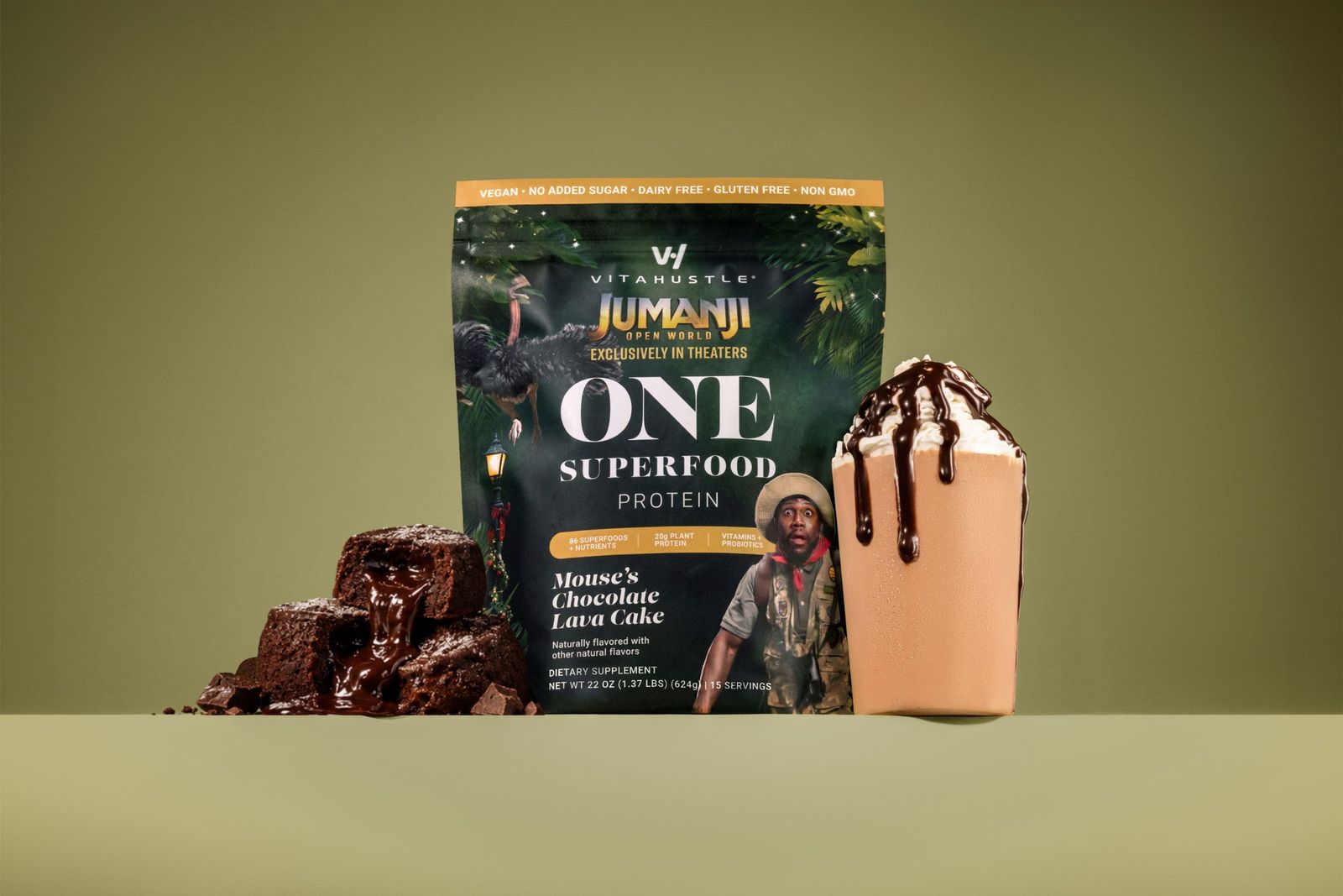 VitaHustle x Jumanji Mouse's Chocolate Lava Cake